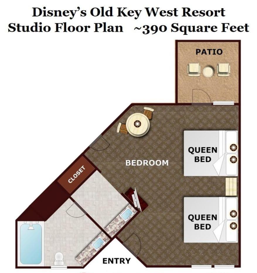אורלנדו Disney'S Key West Resort Studio Room Sleeps 4 מראה חיצוני תמונה